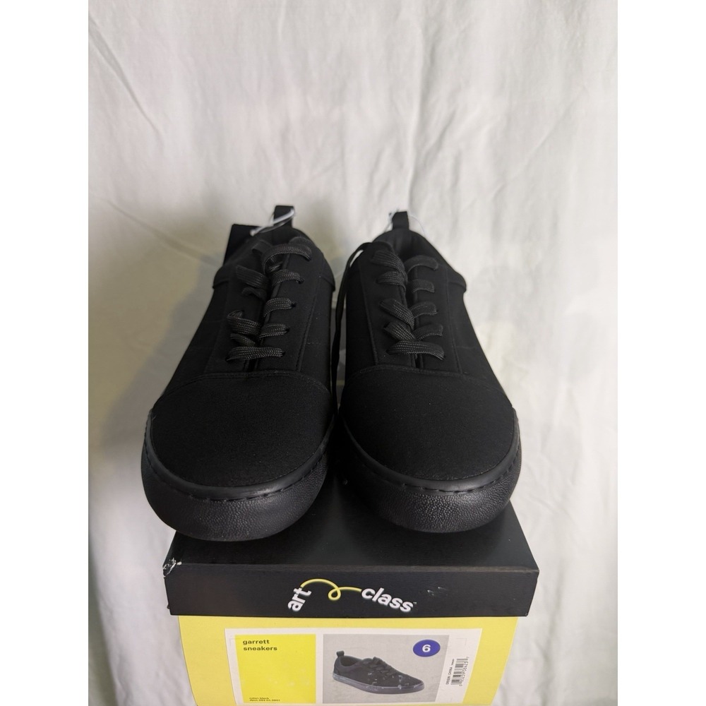 Art Class Kids Garrett Lace up Sneakers Black Size 6 New In Box